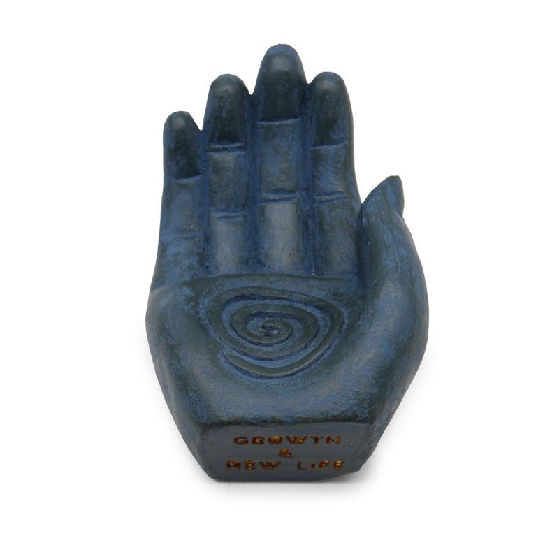 Hand Incense Holder - Fertility (blue)