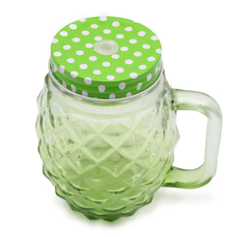 Funky Mason Jar - Pineapple - Green