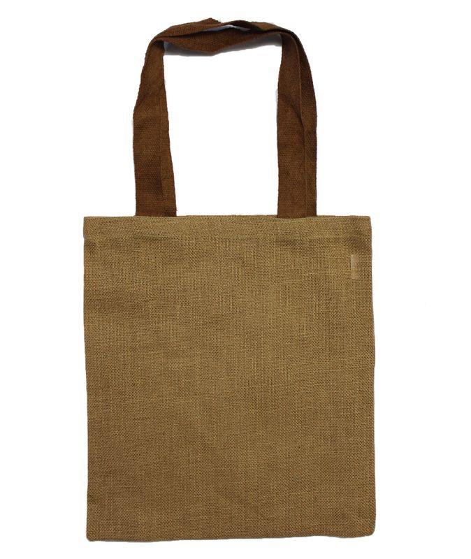 Large Jute Tote Bag - 5 assorted colour handles