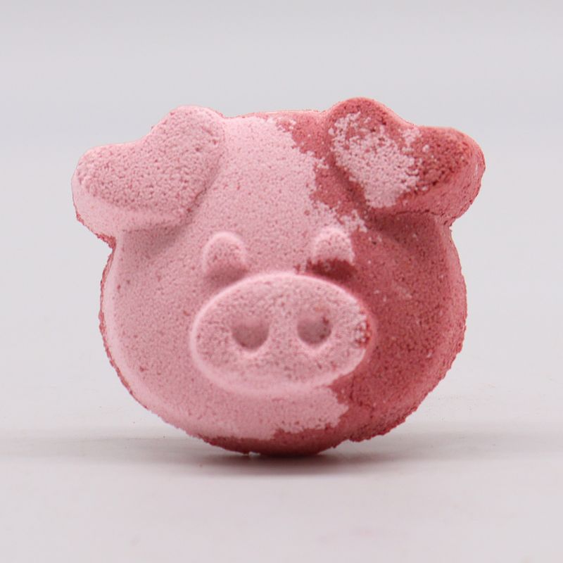 Pig Bath Bomb 70g - Vanilla Cup Cake