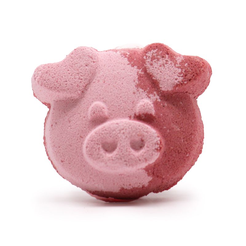Pig Bath Bomb 70g - Vanilla Cup Cake