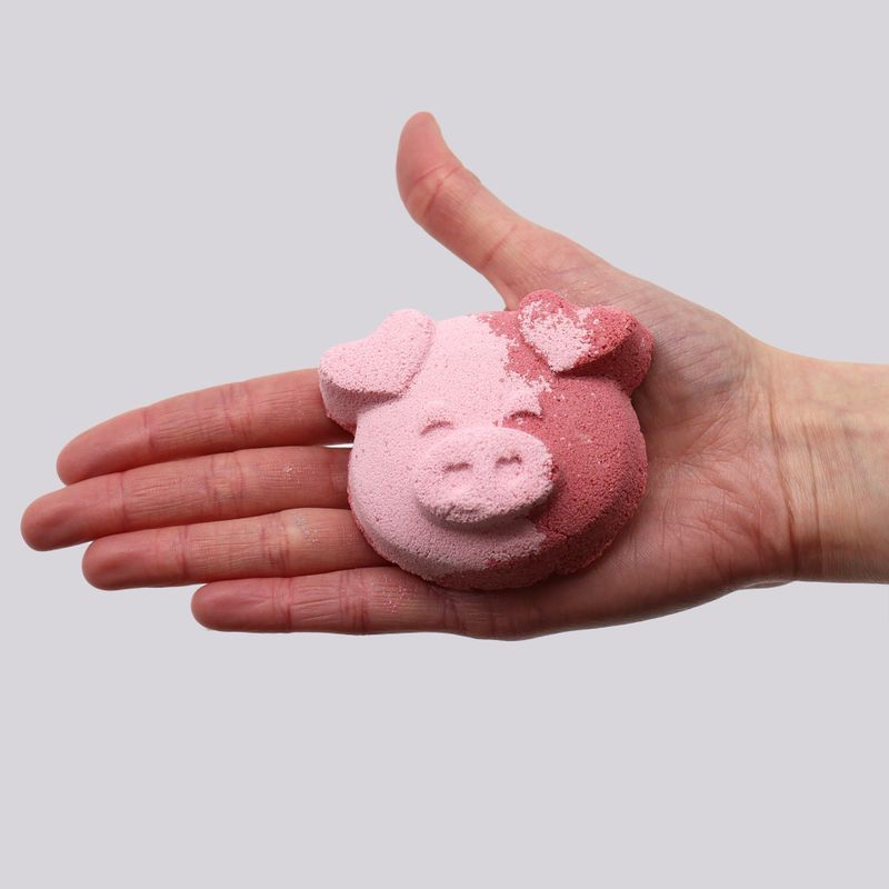 Pig Bath Bomb 70g - Vanilla Cup Cake