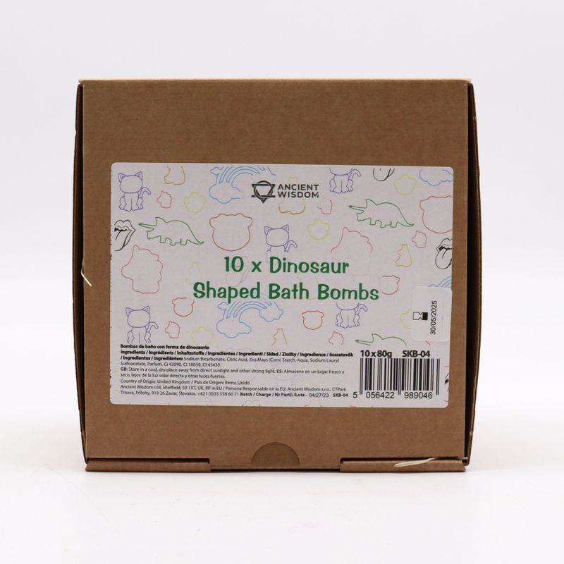 Dinosaur Bath Bomb 80g - Blueberry