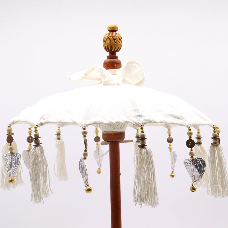 Bali Home Decor Parasol - Canvas - Natural - 40cm