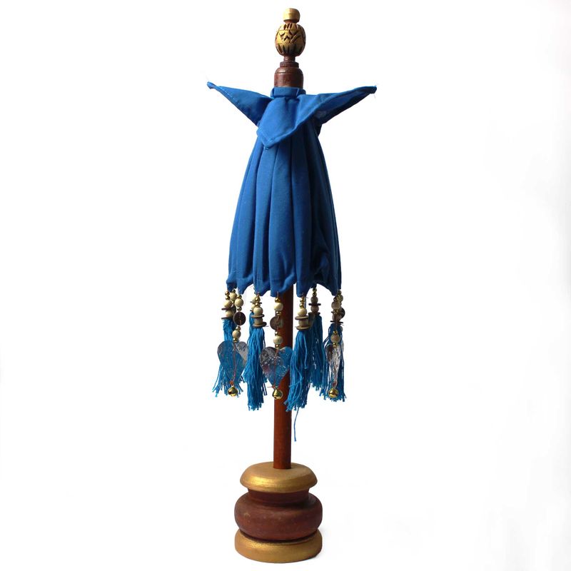 Bali Home Decor Parasol - Cotton - Turquoise - 40cm