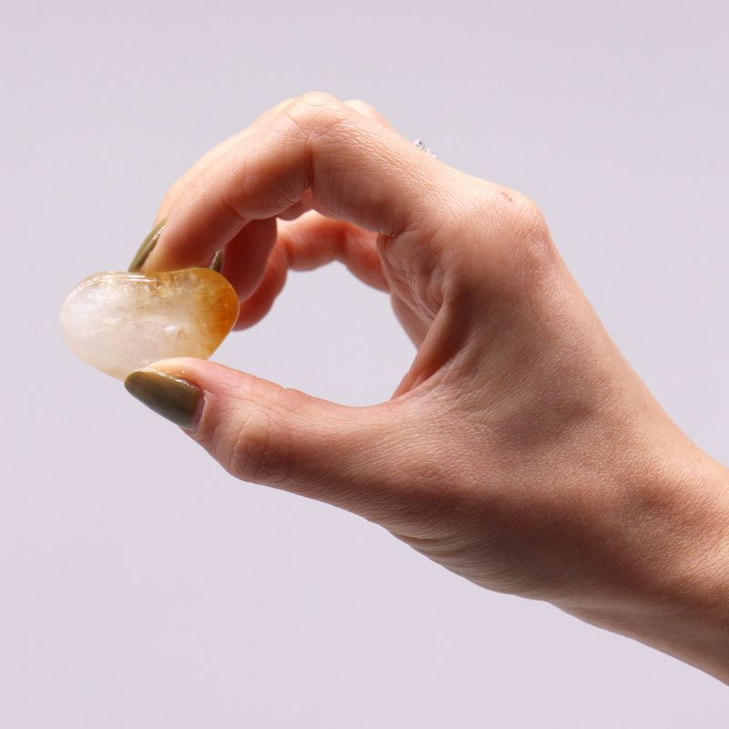 L Tumble Stone - Citrine Quartz Grade A