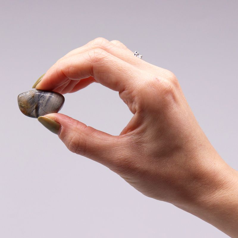 M Tumble Stone - Jasper - Silverleaf