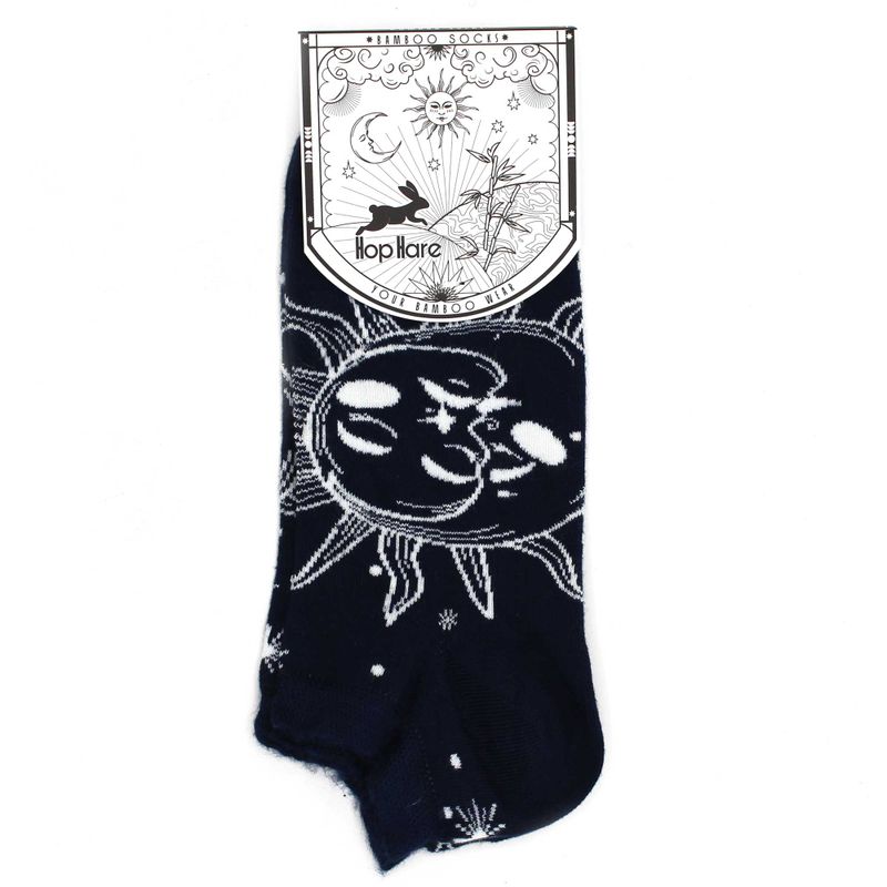 Hop Hare Bamboo Socks Low - Sun and Moon S/M  