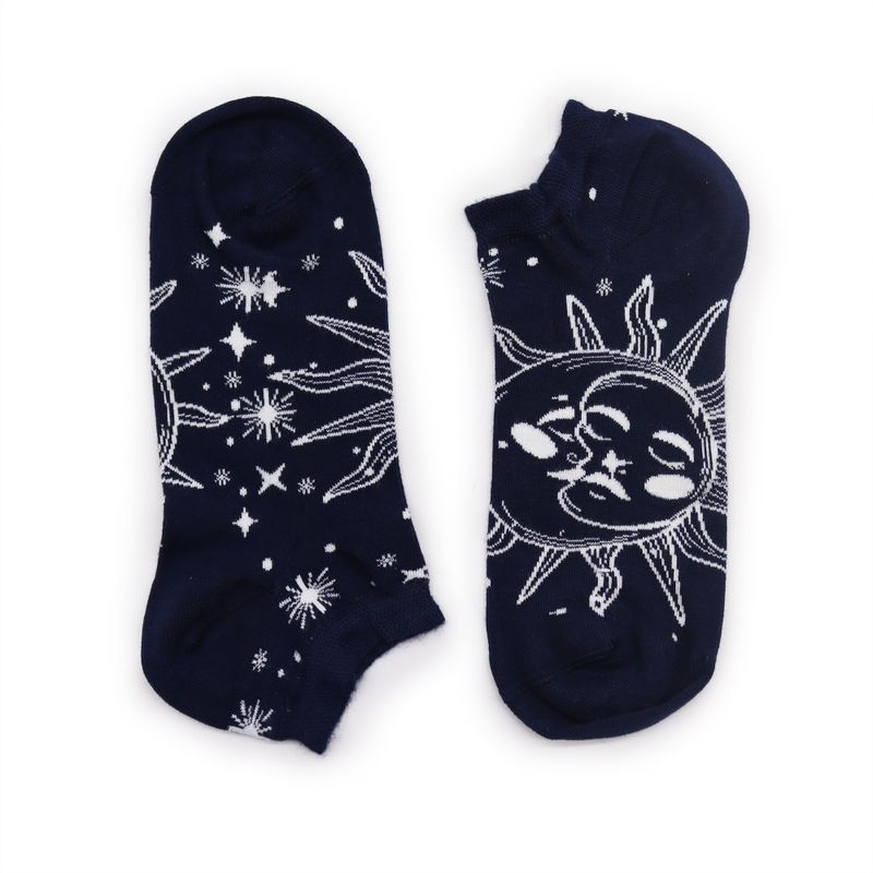 Hop Hare Bamboo Socks Low - Sun and Moon S/M  