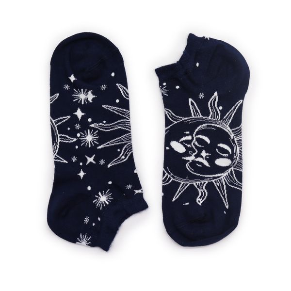 Hop Hare Bamboo Socks Low - Sun and Moon S/M