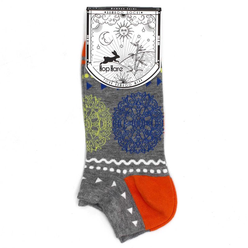 Hop Hare Bamboo Socks Low - Flowers of Life S/M