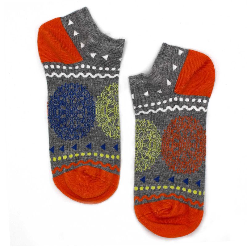 Hop Hare Bamboo Socks Low - Flowers of Life S/M