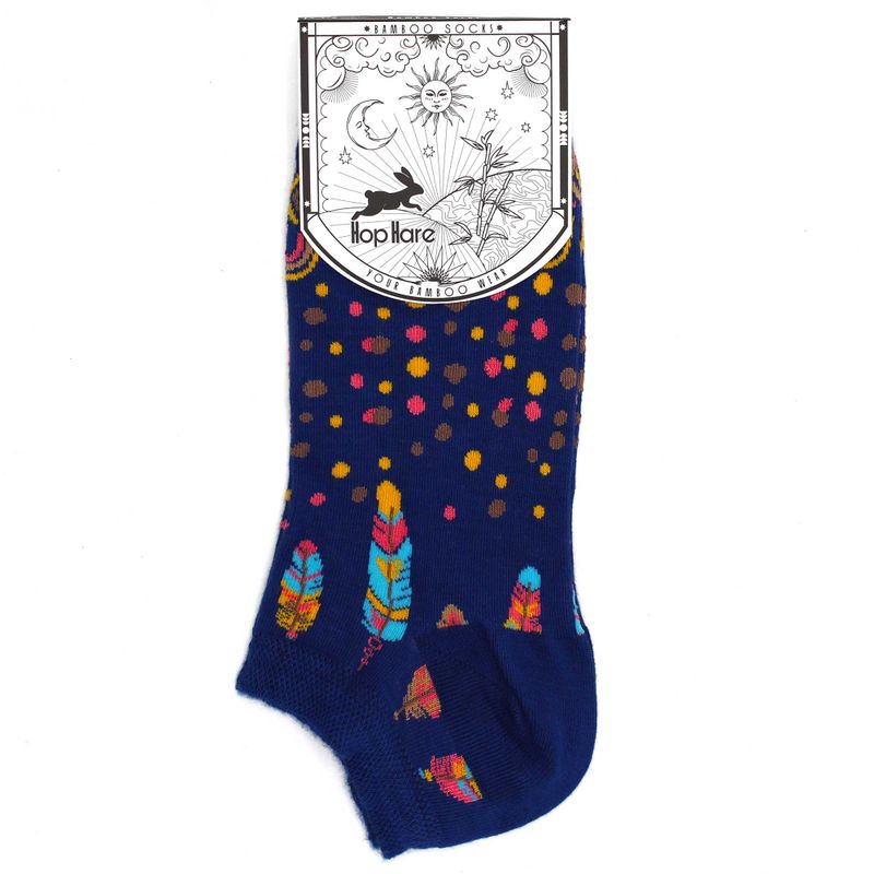 Hop Hare Bamboo Socks Low - Indian Feathers S/M