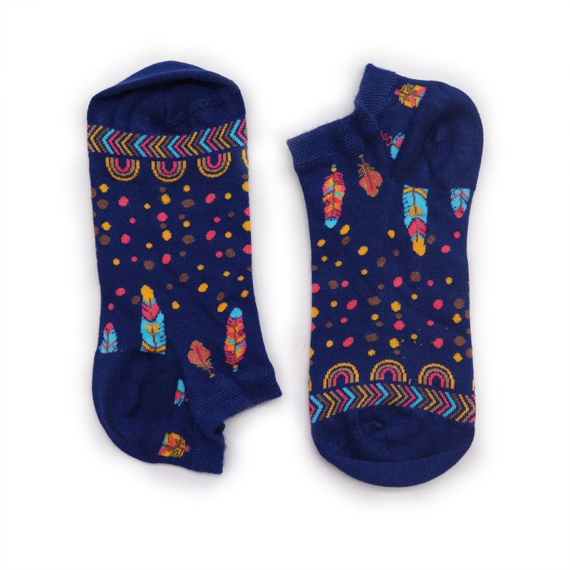 Hop Hare Bamboo Socks Low - Indian Feathers S/M