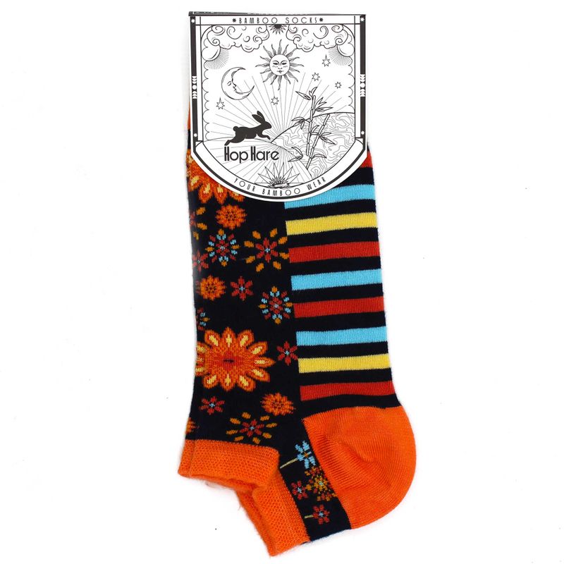 Hop Hare Bamboo Socks Low - Mandala Flowers S/M