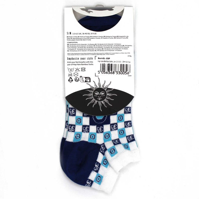 Hop Hare Bamboo Socks Low - Ohm Evil Eye S/M