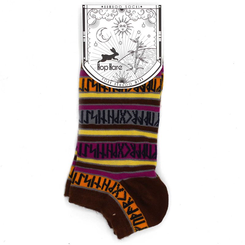Hop Hare Bamboo Socks Low - Rune Stones S/M