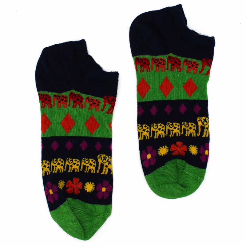 Hop Hare Bamboo Socks Low - Lucky Elephant S/M