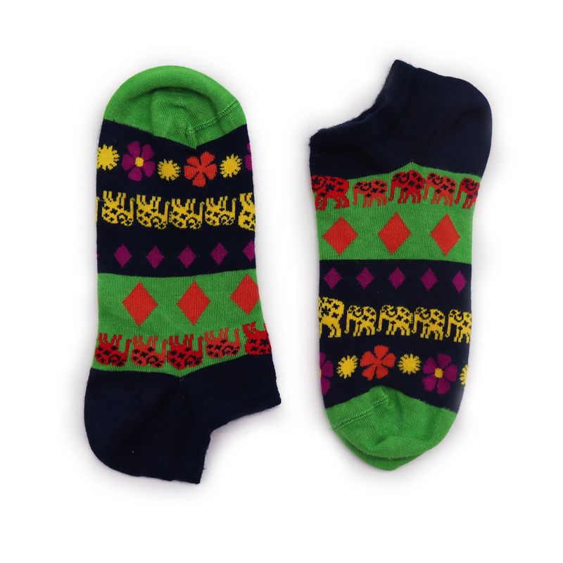 Hop Hare Bamboo Socks Low - Lucky Elephant S/M