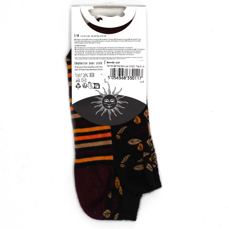 Hop Hare Bamboo Socks Low - Tree of Life S/M