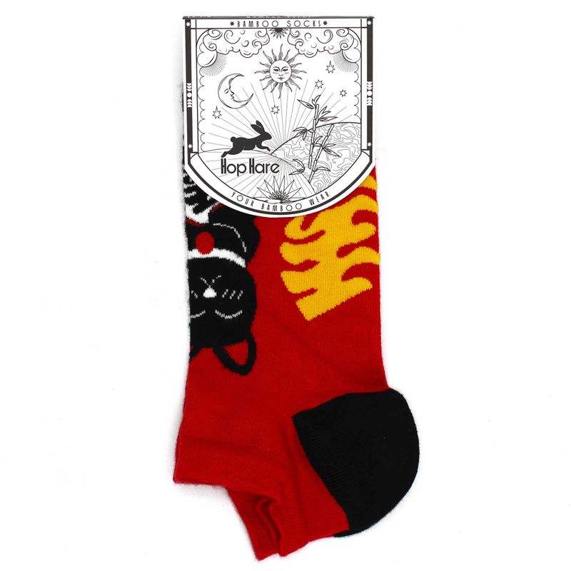 Hop Hare Bamboo Socks Low - Lucky Cat S/M