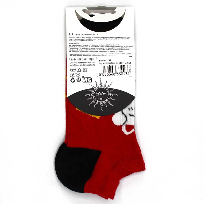 Hop Hare Bamboo Socks Low - Lucky Cat S/M