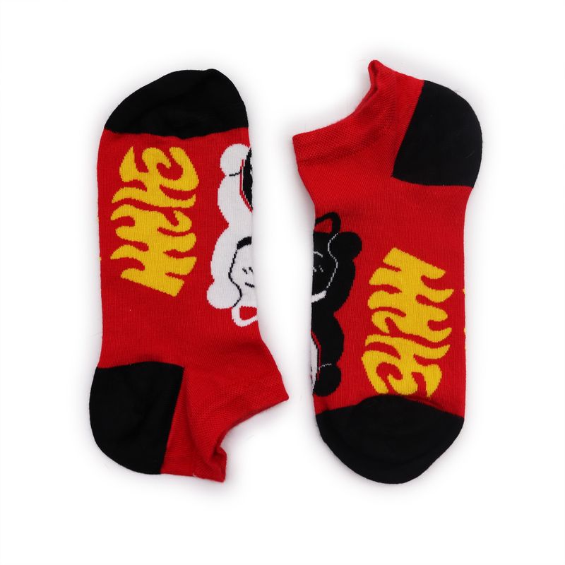 Hop Hare Bamboo Socks Low - Lucky Cat S/M