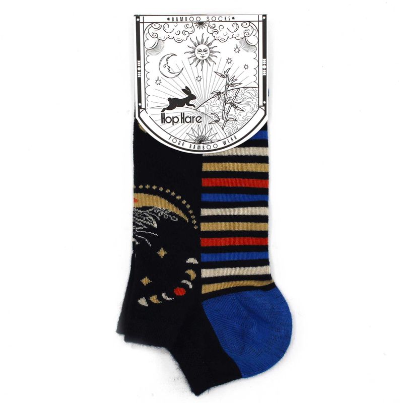 Hop Hare Bamboo Socks Low - Lunar Phases S/M