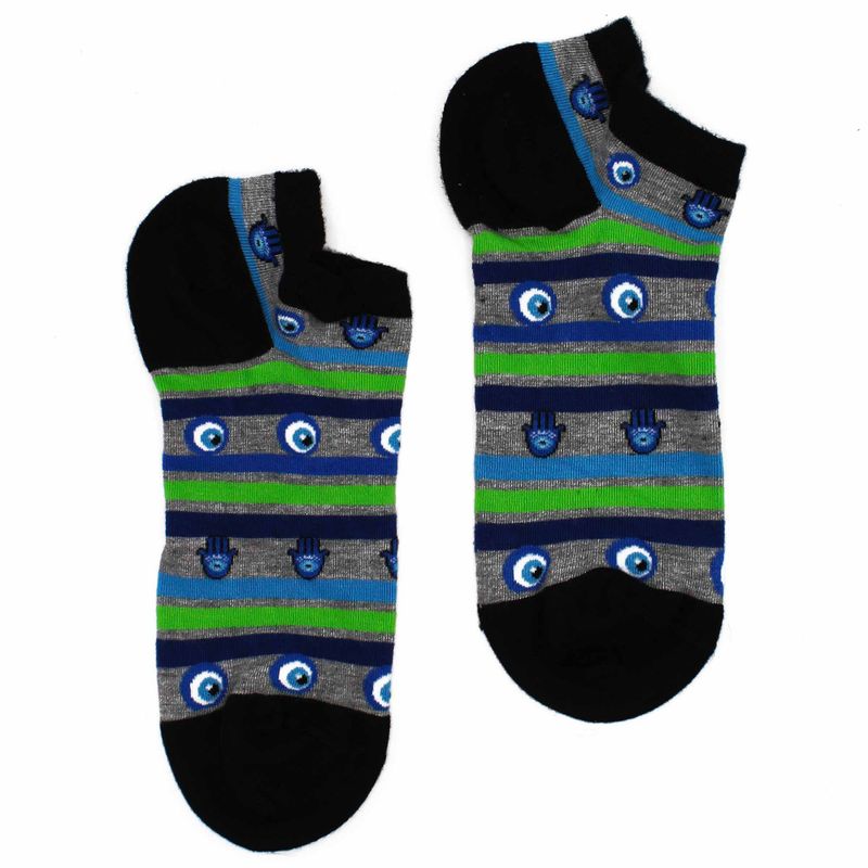 Hop Hare Bamboo Socks Low - Evil Eye & Hamsa S/M