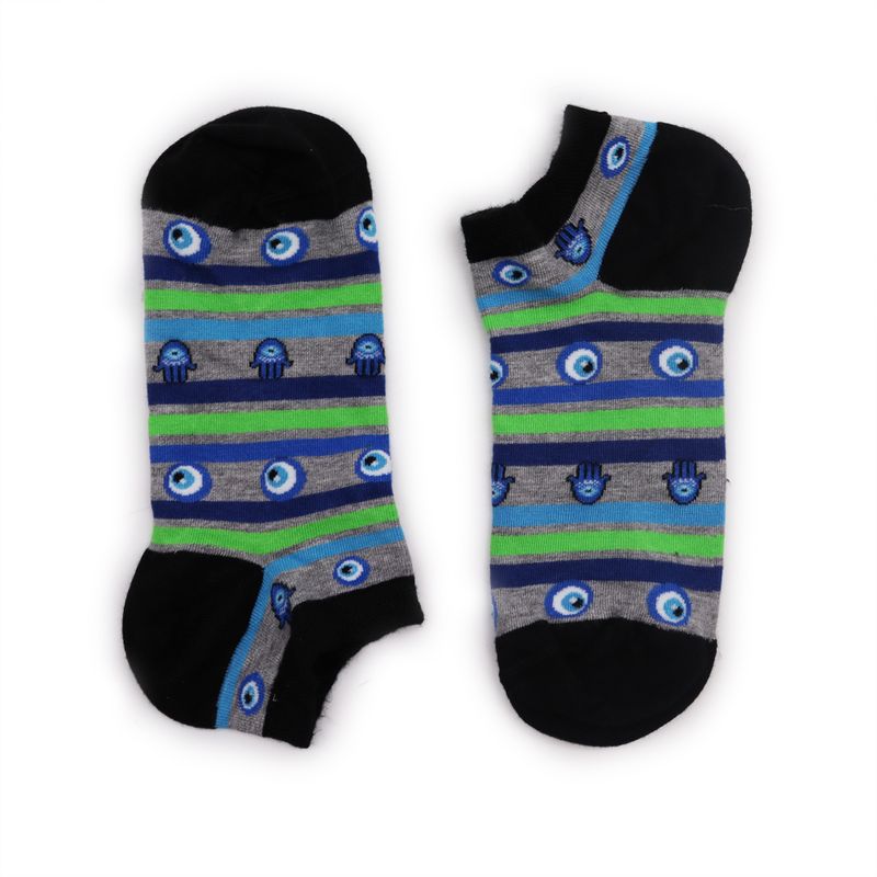 Hop Hare Bamboo Socks Low - Evil Eye & Hamsa S/M