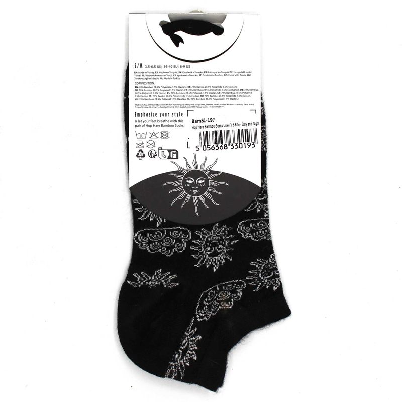 Hop Hare Bamboo Socks Low - Day and Night S/M