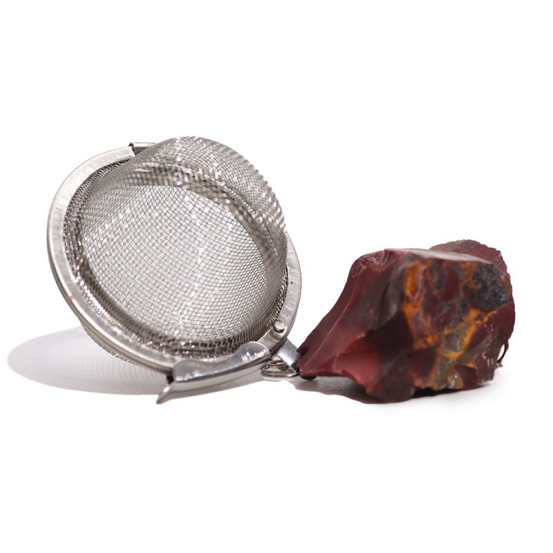 Raw Gemstone Tea Strainer - Mookaite