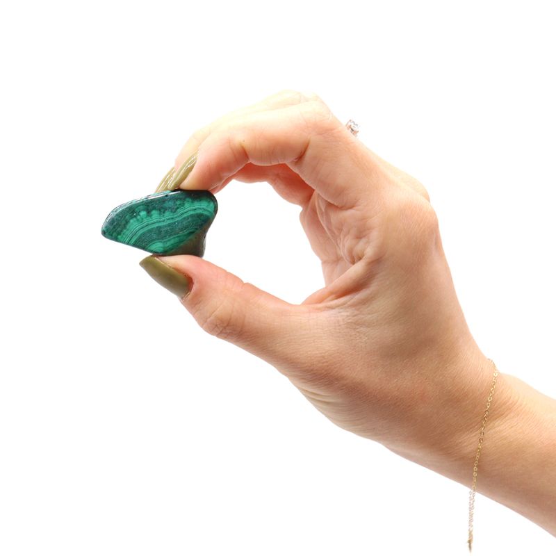 Medium African Tumble Stone - Malachite