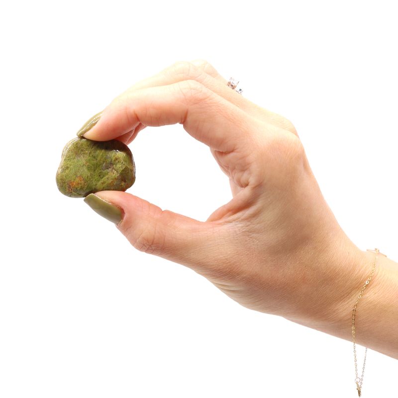 Medium African Tumble Stone - Epidote