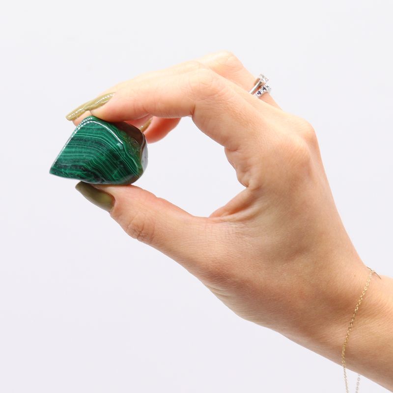 Large African Tumble Stone - Malachite