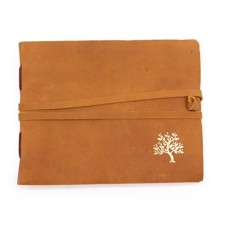Leather Sketchbook Golden Tree - 144 pages - 7x9"
