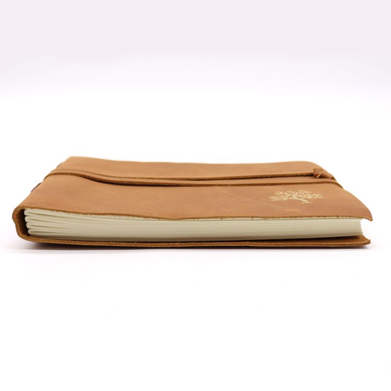 Leather Sketchbook Golden Tree - 144 pages - 7x9"