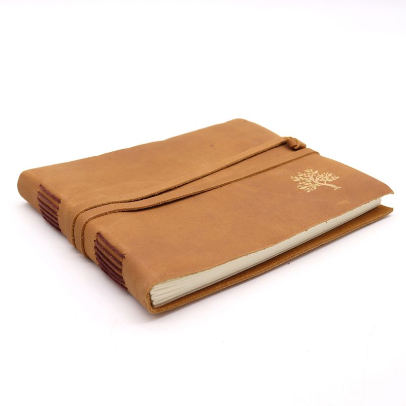 Leather Sketchbook Golden Tree - 144 pages - 7x9"
