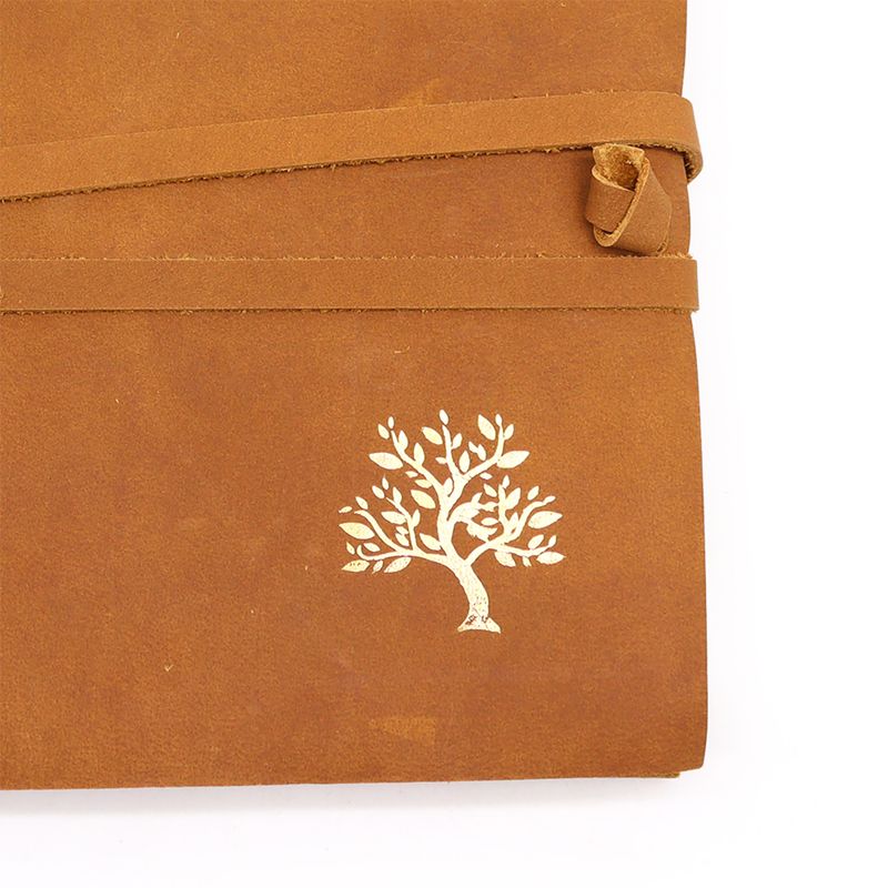 Leather Sketchbook Golden Tree - 144 pages - 7x9"