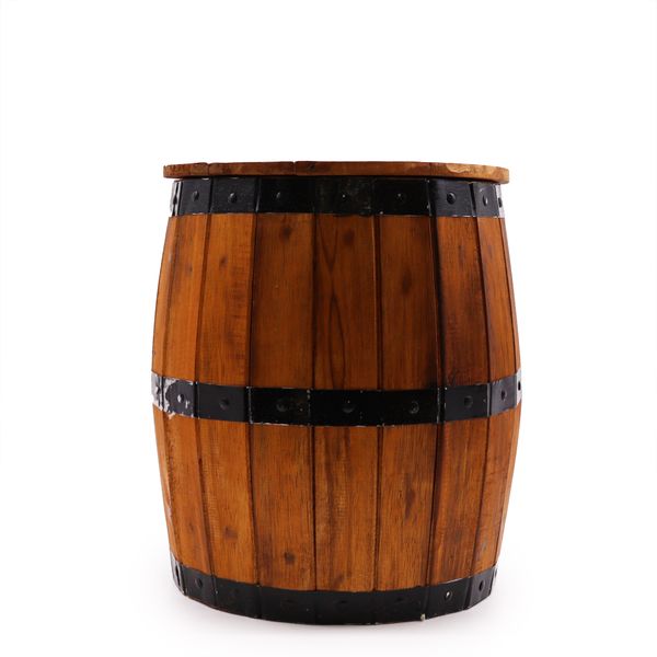 Beer Barrel Stool - Natural 38x32cm