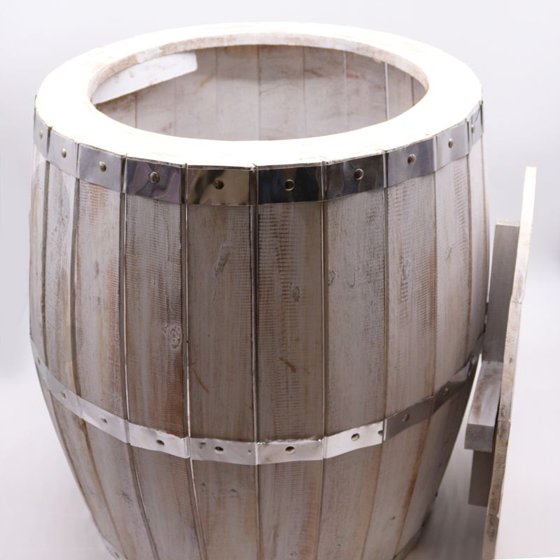 Beer Barrel Table - Whitewash 60x48,5cm