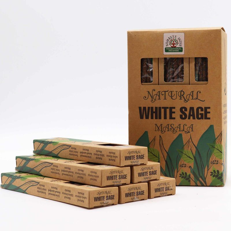 Natural Botanical Masala Incense - White Sage
