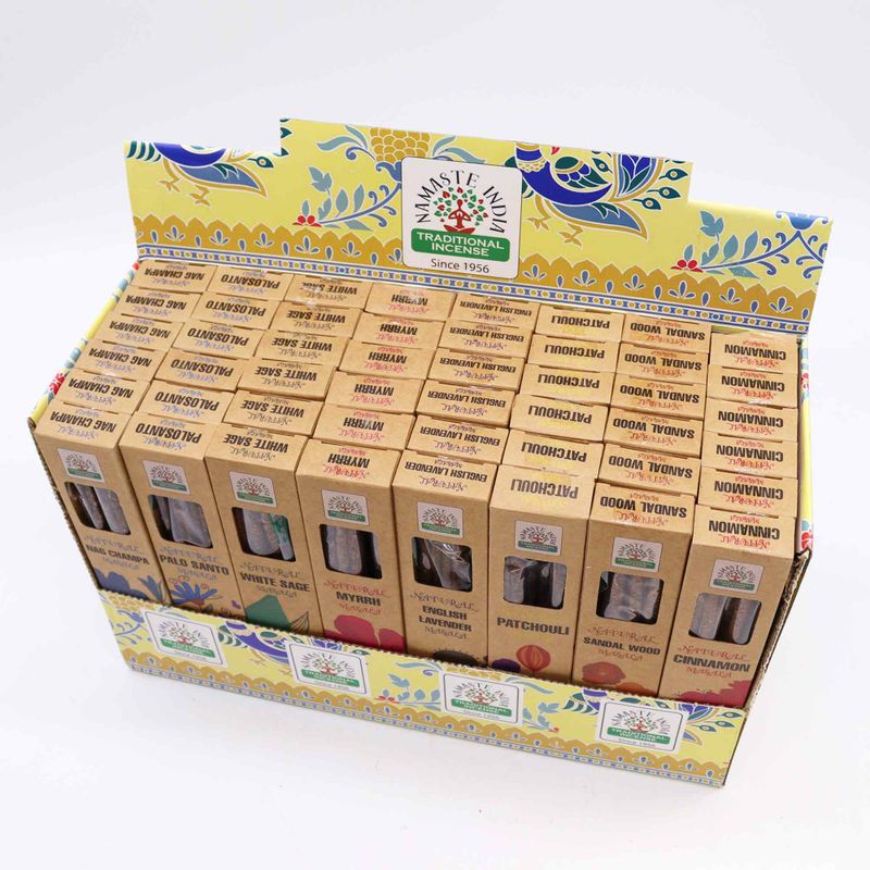 Natural Botanical Masala Incense Display Starter (6x8 Fragrance)