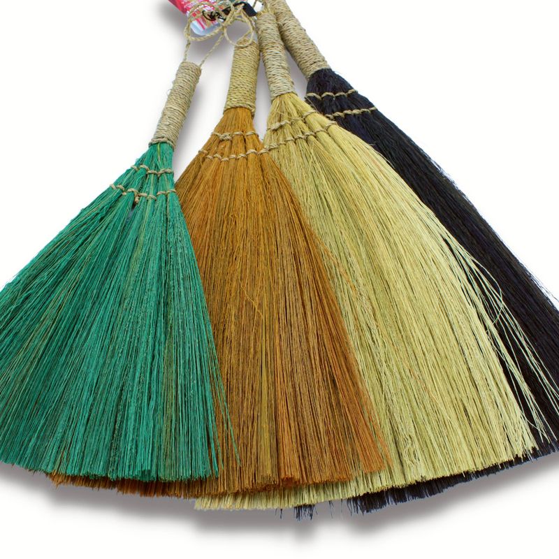 Set 4 - Pampas Fan Broom - Mixed colours & size