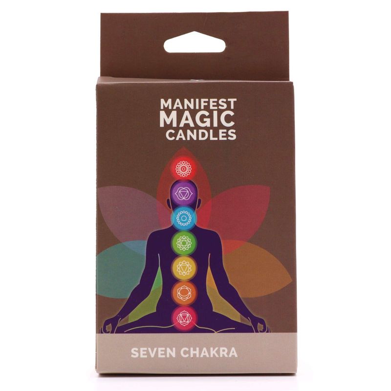 Seven Charkra Manifest Candles (set of 7)