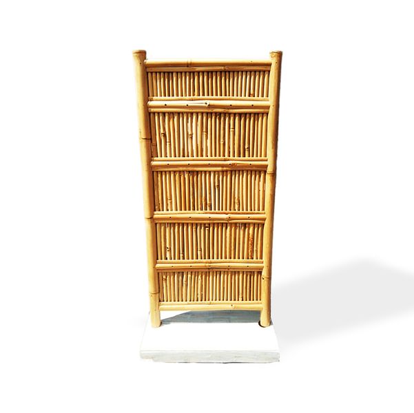 Bamboo Display Tall Stand 40 Pegs - 140x71cm