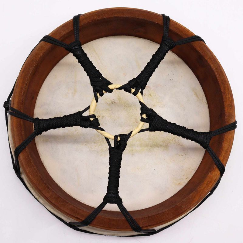 Hamsa Shamanic Drum with Two Sticks - 30cm Diameter