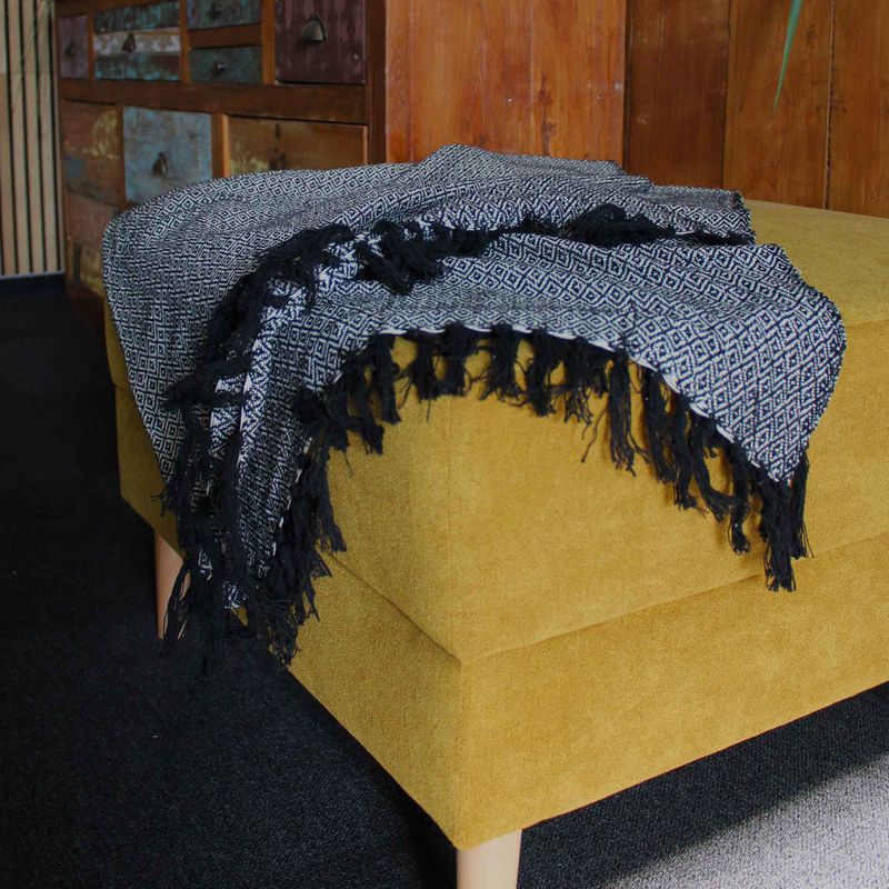 Boho Comfort Throw - 125x150cm - Charcoal