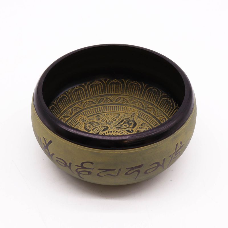 Earth Power Singing Bowl - Mantra Five Buddha - 16cm