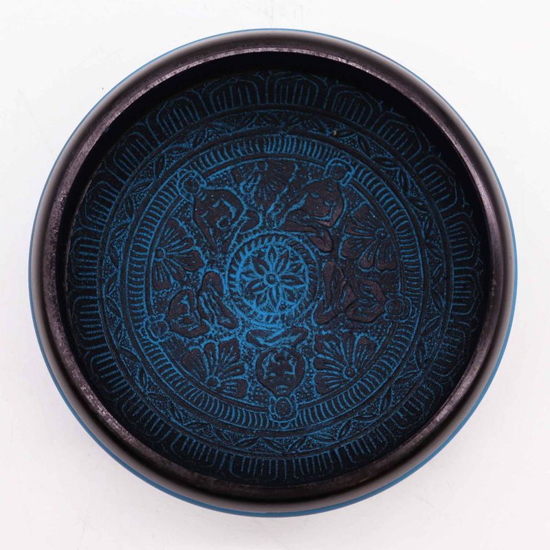 Earth Power Singing Bowl - Blue Mantra Five Buddha - 16cm